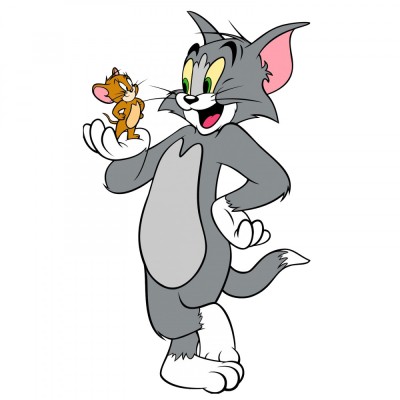 Sticker Tom and Jerry 2 , Autocolant Auto Cartoon din Folie Oracal Smart Vinyl foto