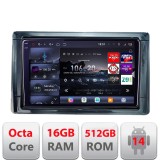 Navigatie Toyota 2DIN Edotec QLED 2K, 16GB RAM, 512GB, Android