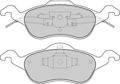 Placute frana fata Ford Focus (Daw, Dbw), 10.1998-12.2007, marca SRLine S70-0013 foto