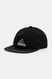 Adidas Originals șapcă de baseball din bumbac culoarea negru, neted, JC6058