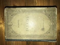 Homer - Iliada in greaca cu note in franceza 1895