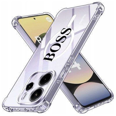 Husa antisoc pentru xiaomi redmi note 14 4g (standard) - airbag tpu, col&amp;Egrave;uri ranforsate - boss foto