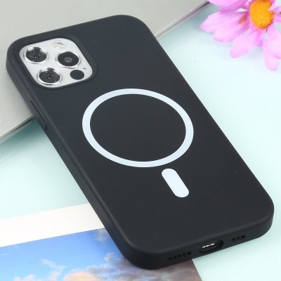 Husa Compatibila cu Apple iPhone 13 PRO Perfect Fit Silicon TPU Slim Antisoc NEAGRA - cu incarcare wireless foto