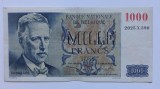 1000 franci 1950 belgia seria 2025 X 590