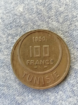 MONEDA - 100 FRANCS 1950-TUNISIA- foto