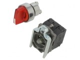 Comutator Rotativ 22mm LED Roșu 24V