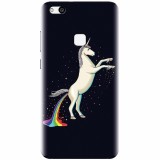 Husa silicon pentru Huawei P10 Lite, Unicorn Shitting Rainbows