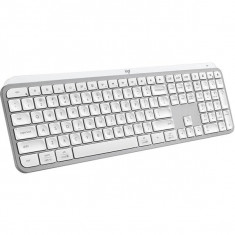 Tastatura wireless Logitech MX Keys S, Iluminare, 2.4GHz&amp;Bluetooth,USB-C, US INTL layout, Pale Grey