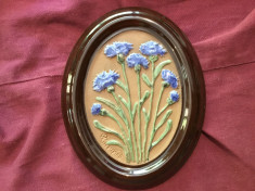 Arta / Vintage - Placa ceramica motiv floral design Ingegard Burmeister ! foto