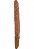 Dildo Dublu B Yours, PVC, Maro, 35 cm