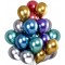 Set 50 baloane din latex chrome, flippy, model party, 23 cm, multicolor, 2.2 g