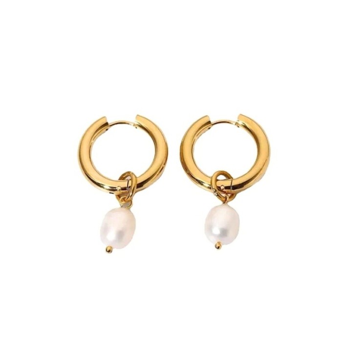 Cercei cu perle circulari