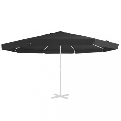 vidaXL P&amp;acirc;nză de schimb umbrelă de soare de exterior negru 515 cm foto
