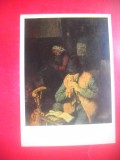 HOPCT 23755 CANTARET DIN FLUIER- ADRIAEN VAN OSTADE 1610-1685 --RUSIA--MUZEE - CP PICTURA --NECIRCULATA