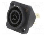 Conector circular soclu mamă NEUTRIK powerCON TRUE1 TOP 16A 250V AC pentru panou