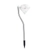 Lamp&Auml; solar&Auml; led pentru gr&Auml;din&Auml;, design tip diamant, iluminare alb rece, ip65, 30 cm