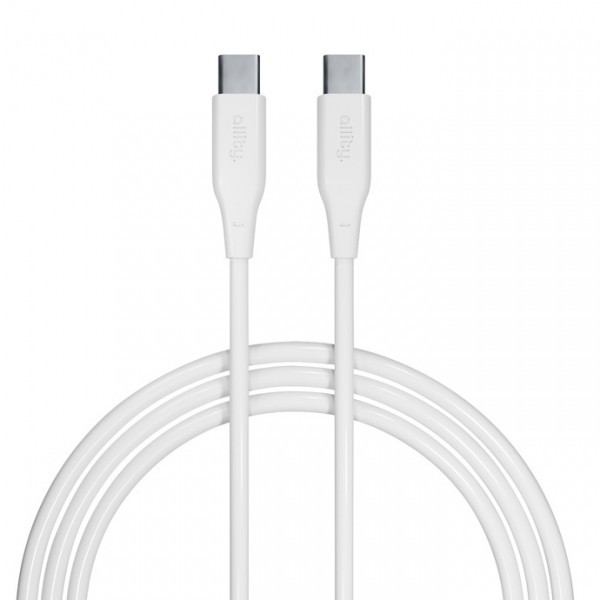Cablu Date si Incarcare USB-C - USB-C Allity. AUC-02, 100W, 1m, Alb