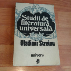 STUDII DE LITERATURA UNIVERSALA -VLADIMIR STREINU