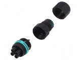 Conector alimentare AC TH387 cu șurub mamă 7-12mm