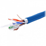 Rola cablu de retea RJ45 305m FTP cat.6 CU Albastru, TE088587, Oem