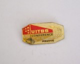 QW9 N4 86 - insigna - tematica industrie - Conferinta UITBB - Praga - 1975, Europa