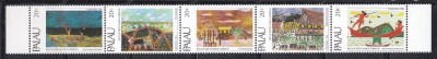 Palau 1983 - Crăciun - Picturi de Charlie Gibbons, Staif, MNH foto