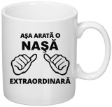 Cana alba personalizata &quot;Asa arata o nasa extraordinara&quot;, INOVATIX&reg;. 330ml