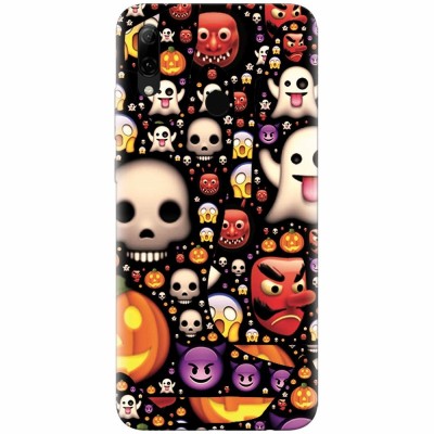 Husa silicon pentru Huawei P Smart 2019, Emoji Mess foto