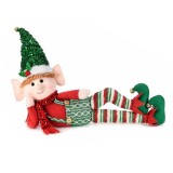 Figurina Elf Baietel textil multicolor 50x12x38 cm