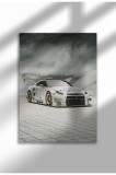 Poster p&acirc;nză ne&icirc;nrămat cu supermașină - Imprimare digitală - GT-R GT3 02 | A3 (29.7 x 42 cm)