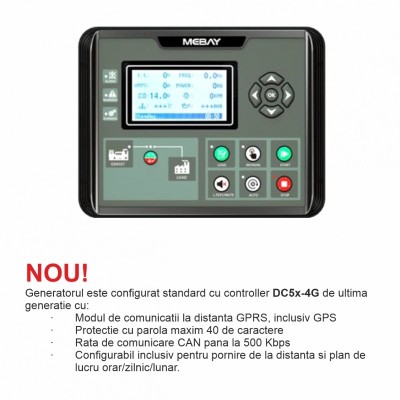 Generator insonorizat SENCI SCDE19i-YS putere maxima 19 kVA 400V ATS inclus foto