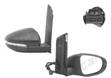 Oglinda exterioara Volkswagen Touran (1t3), 07.2010-08.2015, Dreapta, reglare electrica; carcasa neagra; incalzita; geam convex; cromat; 6 pini; cu s