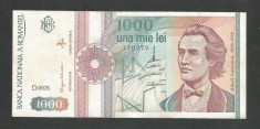 ROMANIA 1000 1.000 LEI 1991 [8] XF , serie cu punct foto