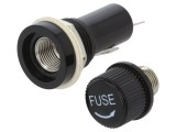 Soclu Siguranțe Cilindrice 6,3x32mm 10A Negru