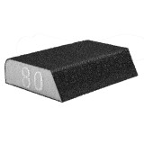 Burete abraziv unghiular Graphite K80, 98x25x68 mm pentru slefuire manuala