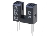 Senzor fotoelectric transmițător-receptor DARK-ON cu slot