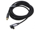 Cablu Toslink 3m cu mufă aurită negru