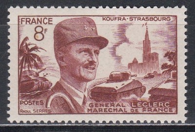 Franta 1953 - Mareșalul Leclerc, MNH foto