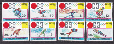 Rwanda 1972 sport olimpiada MI 479-486 MNH foto