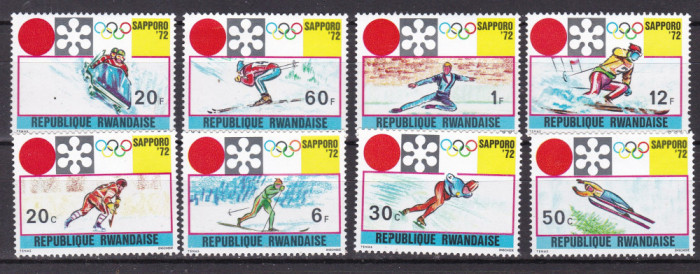 Rwanda 1972 sport olimpiada MI 479-486 MNH