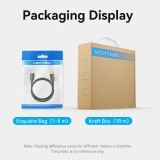 Cablu video Vention, DisplayPort(T) la DisplayPort(T), 2m, rezolutie maxima 4K la 60Hz, conectori auriti, cupru/argint, invelis PVC, negru, &quot;HAKBH&quot; (t