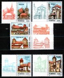 Romania 2002, LP 1582 a, Cetati sasesti din Transilvania, serie cu viniete, MNH!, Arhitectura, Nestampilat