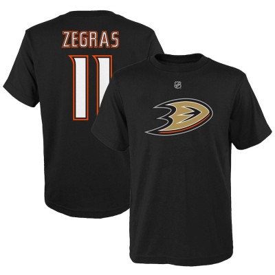 Anaheim Ducks tricou de copii Trevor Zegras black - Dětsk&amp;eacute; S (6 - 9 let) foto