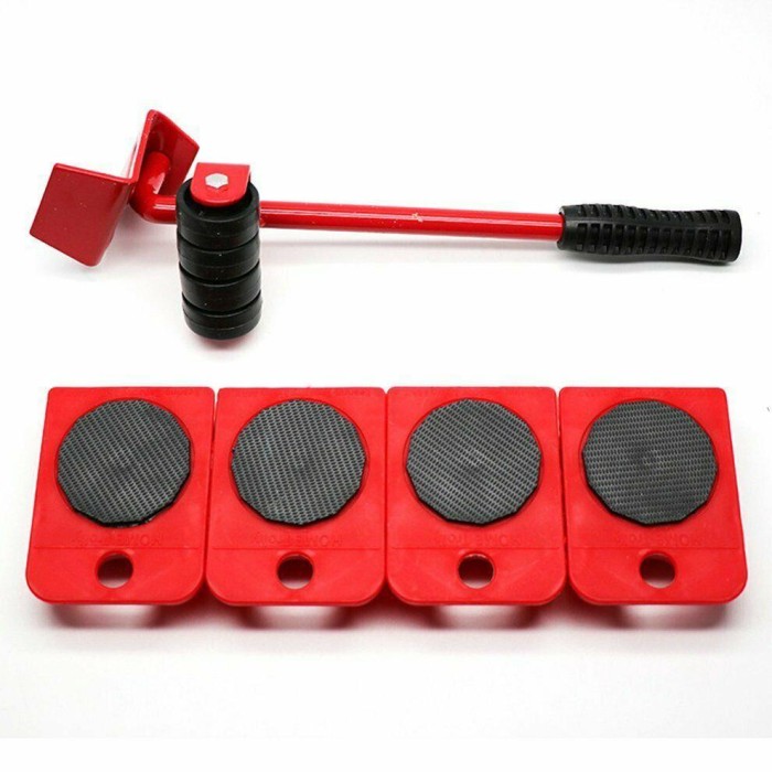 Kit pentru transportat mobila, Zola, 5 piese, cu role, greutate suportata 150 kg