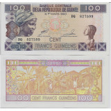 Guineea, bancnota 100 Francs 2012, UNC