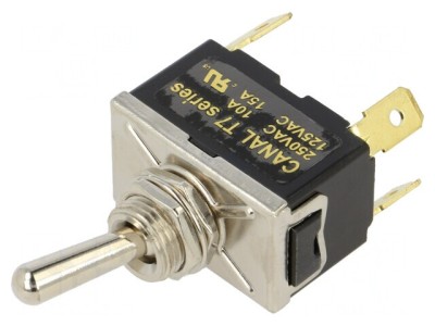 Comutator basculant DPST OFF-ON 10A 250V foto