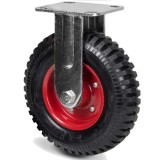 Cumpara ieftin Roata fixa 200 mm, 235 kg, latime 58 mm, placa 115 x 100 mm, rulment dublu cu bile