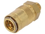 Conector Rapid Alamă cu Supapă 15bar FPM GZ14