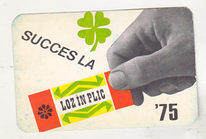 bnk cld Calendar de buzunar 1975 Loz in plic