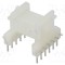 Carcasă plastic WEISSER 12 pini THT 2x6, 1 secțiune